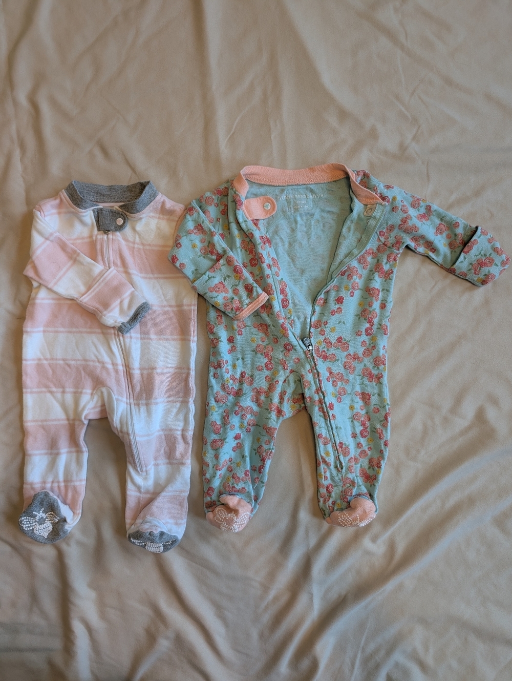 Burt's Bees Newborn Footed Sleep-and-Play Pajamas 2-Pack